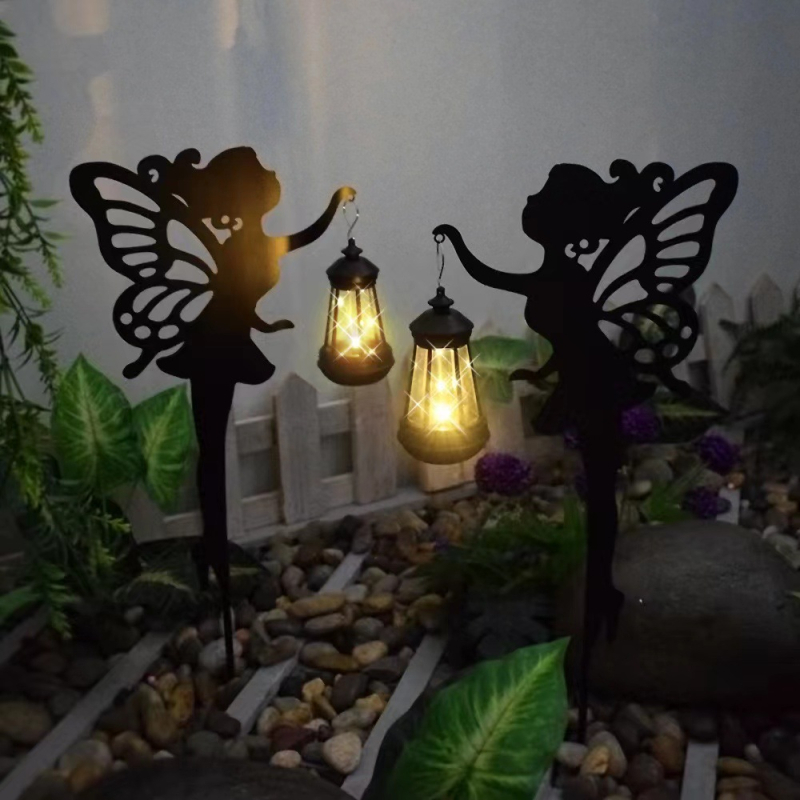 Ηλιακό εξωτερικό φως κήπου με μοτίβο γάτας – σφυρήλατο σίδερο τέχνης, μοντέρνος σχεδιασμός, ημιχειροκίνητη και ημι-μηχανική κατασκευή (Jinyu)