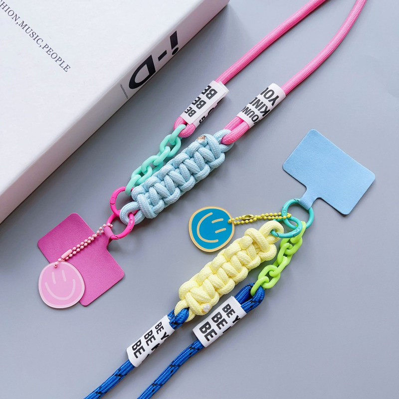 Мобилна презрамка за телефон, унисекс, полиестерен шнур, метална катарама