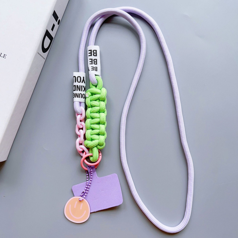 Мобилна презрамка за телефон, унисекс, полиестерен шнур, метална катарама