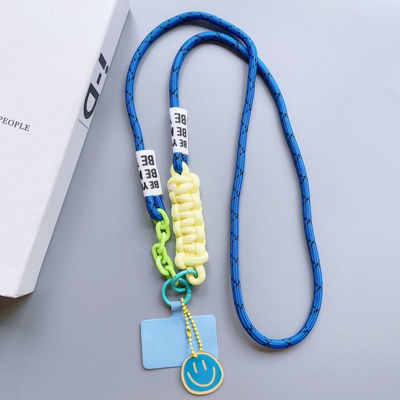 Мобилна презрамка за телефон, унисекс, полиестерен шнур, метална катарама