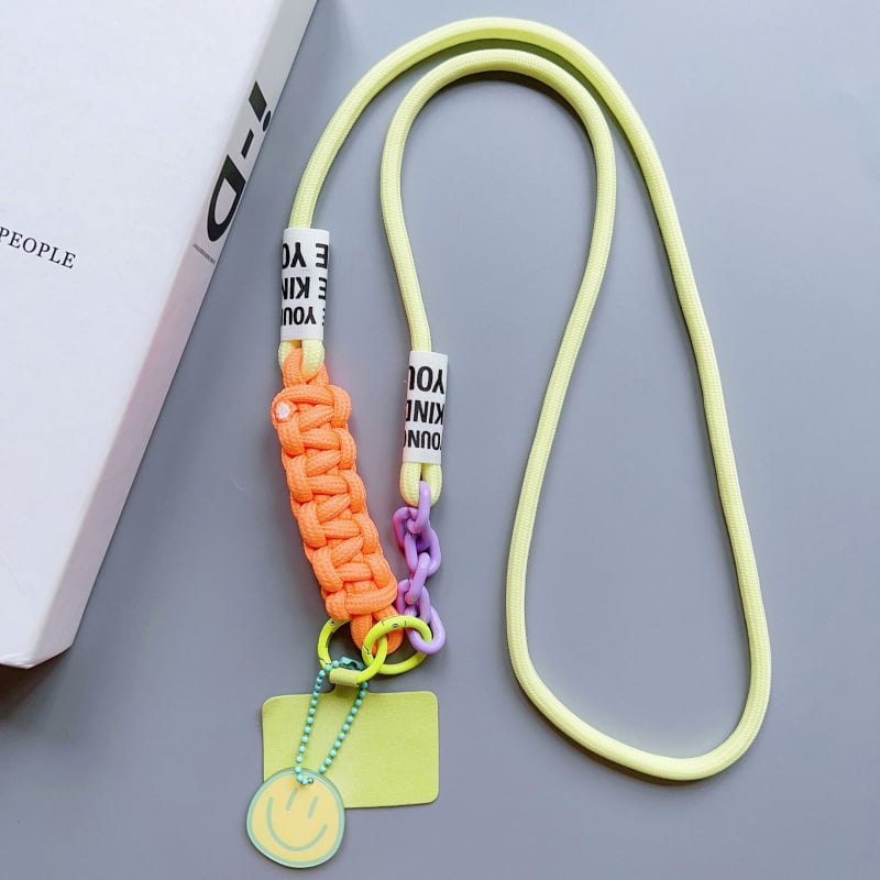 Мобилна презрамка за телефон, унисекс, полиестерен шнур, метална катарама