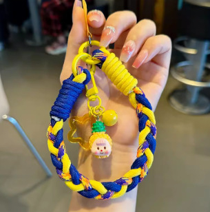 Telefon tokhoz tartozó lánc karikás tartóval és gyümölcsös karikatúra dizájnnal – univerzális stílus, gyűrűs tartó, testreszabás támogatott, anyag: más