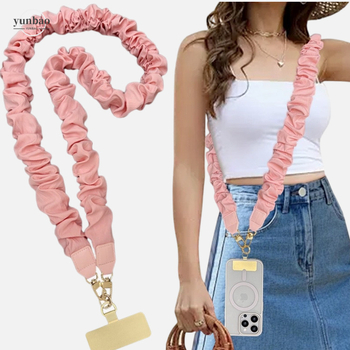 Ланярд за мобилен телефон в японски стил, унисекс, полиестрово въже с метална катарама, плат с усещане за памук