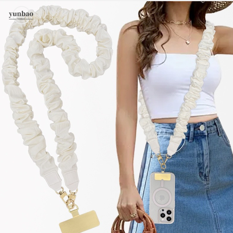 Prémiový lanyard na mobilný telefón v japonskom štýle, unisex, polyesterové lanko, kovová spona, tkanina s pocitom bavlny