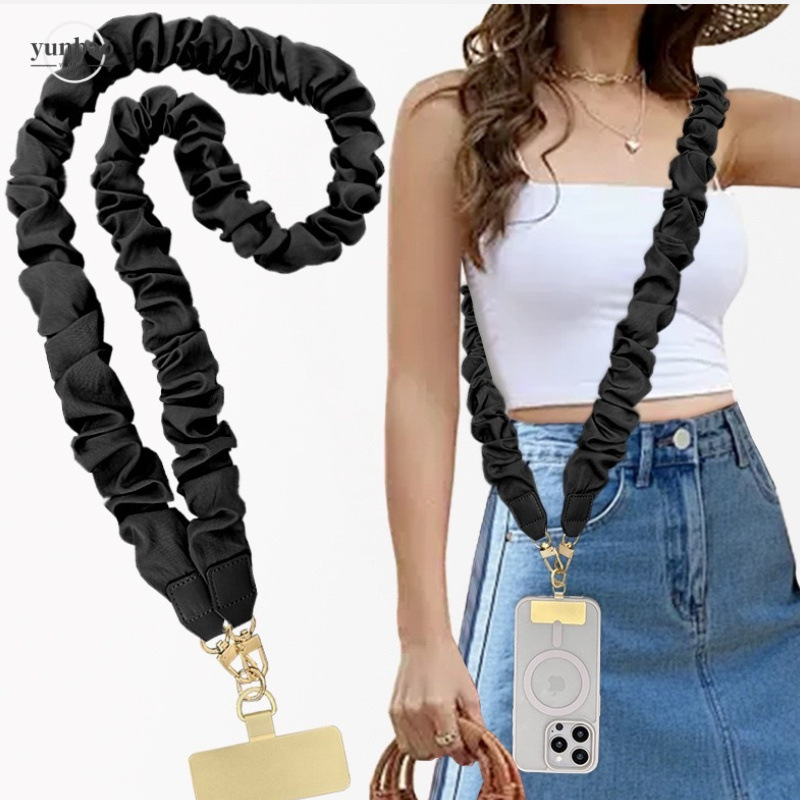 Prémiový lanyard na mobilný telefón v japonskom štýle, unisex, polyesterové lanko, kovová spona, tkanina s pocitom bavlny