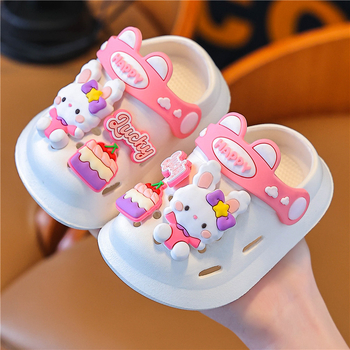 Dječje EVA Crocs-stil sandale za unutarnju upotrebu, unisex, Cartoon Paradise stil, protuklizna podloga