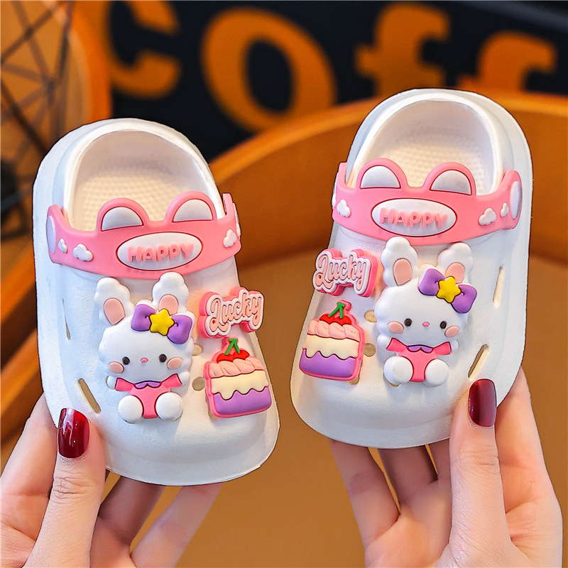 Dječje EVA Crocs-stil sandale za unutarnju upotrebu, unisex, Cartoon Paradise stil, protuklizna podloga