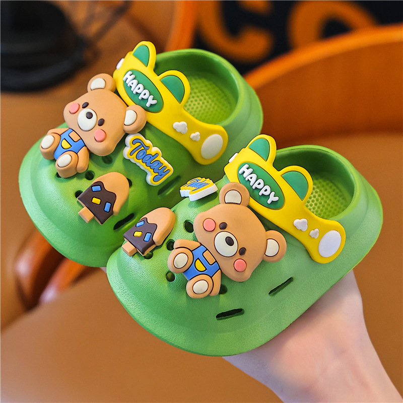 Dječje EVA Crocs-stil sandale za unutarnju upotrebu, unisex, Cartoon Paradise stil, protuklizna podloga