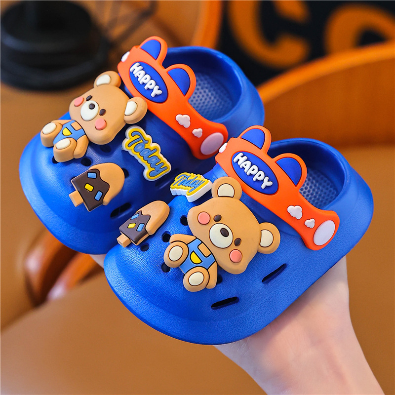 Dječje EVA Crocs-stil sandale za unutarnju upotrebu, unisex, Cartoon Paradise stil, protuklizna podloga