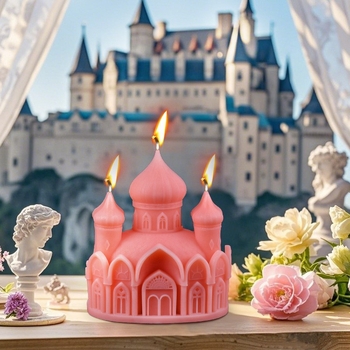 Φόρμα σιλικόνης για κέικ με σχήμα κάστρου – ακανόνιστο σχήμα, DIY χρήση, κυκλοφόρησε το 2024