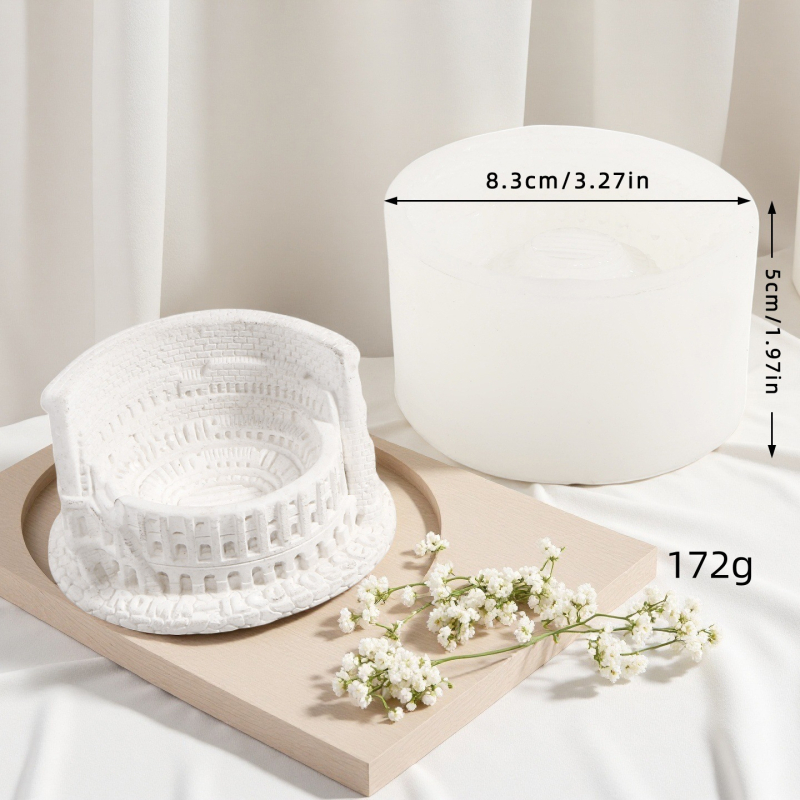 Силиконова форма за печене със замък – нестандартна форма, за DIY, пусната през 2024