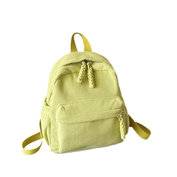 Corduroy σακίδιο unisex, αστική απλότητα; χωρητικότητα 56–75 L, συμβατό με φορητό υπολογιστή 9 ιντσών, εργονομικό πίσω πάνελ, πολυεστερική επένδυση