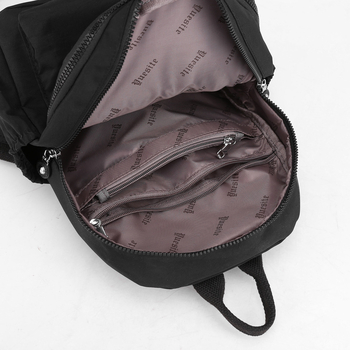 Mestský ruksak - street trend dizajn, nylon, polyesterová podšívka, zips otvorenie, vnútorná kapsa na zips