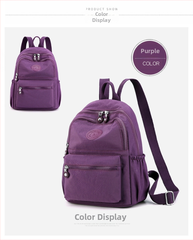 Mestský ruksak - street trend dizajn, nylon, polyesterová podšívka, zips otvorenie, vnútorná kapsa na zips