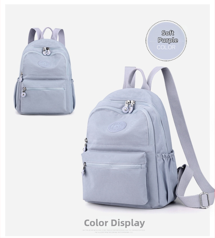 Mestský ruksak - street trend dizajn, nylon, polyesterová podšívka, zips otvorenie, vnútorná kapsa na zips