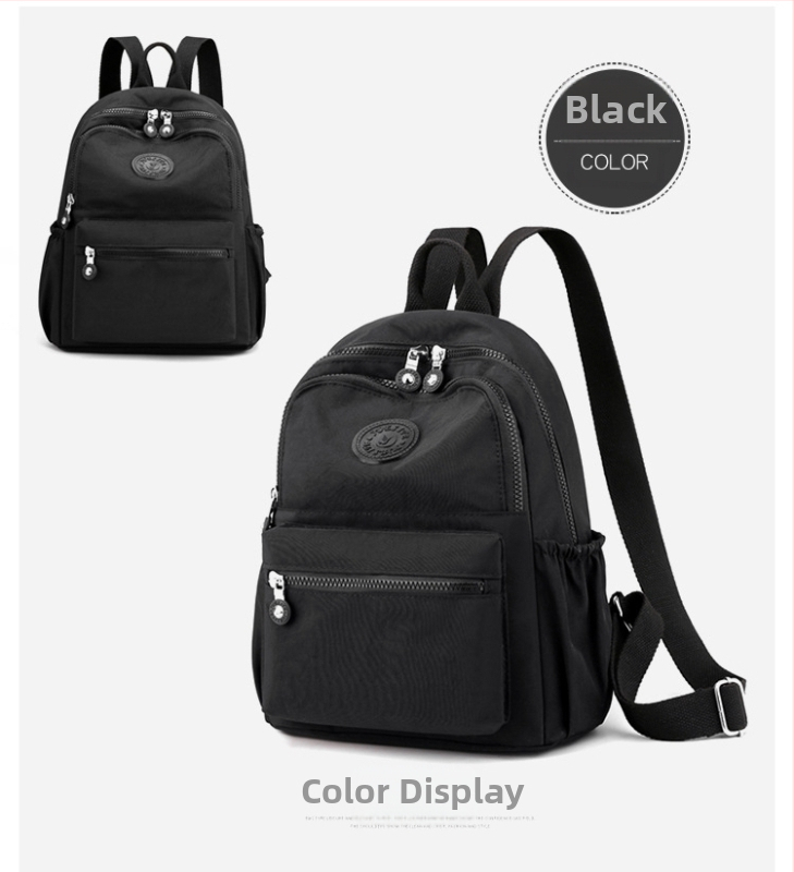 Mestský ruksak - street trend dizajn, nylon, polyesterová podšívka, zips otvorenie, vnútorná kapsa na zips