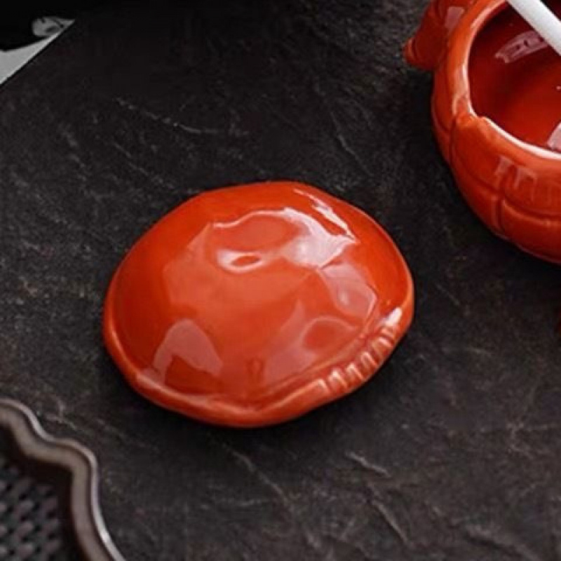 Keramický popolník tvaru kraba s viečkom, čajové zvieratko dekor pre kanceláriu a domov, čínske štýl