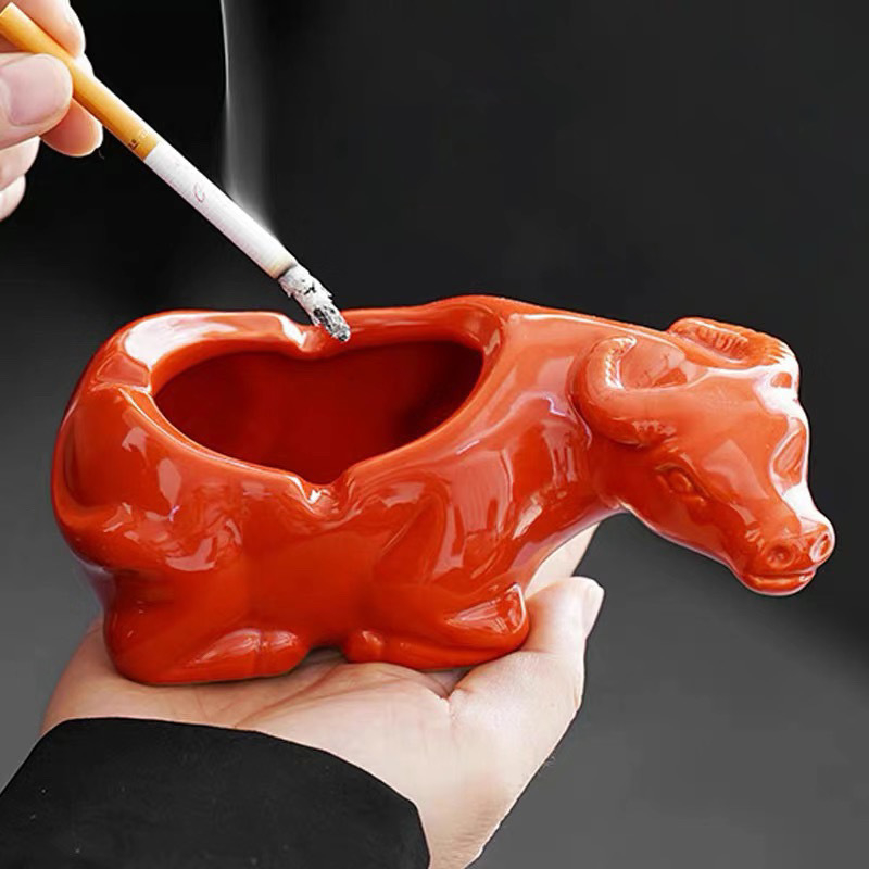 Keramický popolník tvaru kraba s viečkom, čajové zvieratko dekor pre kanceláriu a domov, čínske štýl