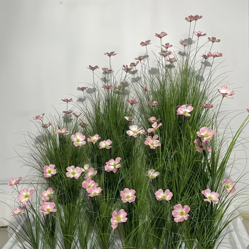 Διάταξη τεχνητού χόρτου με μονοκλαδικό χορτάρι, μαλακό PVC – για γάμους, διακοσμητικά για φωτογραφίες και οικιακή διακόσμηση