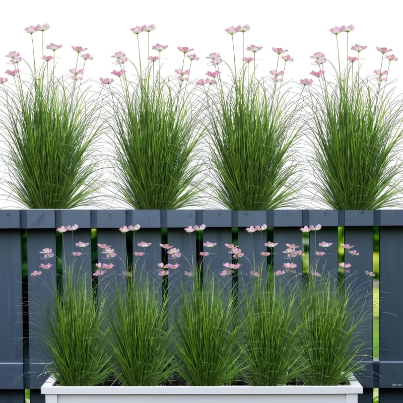 Изкуствена тревна композиция със симулирана трева с един клон, мек PVC – за сватби, реквизит за снимки и домашна декорация