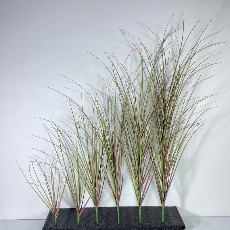 Изкуствена тревна композиция със симулирана трева с един клон, мек PVC – за сватби, реквизит за снимки и домашна декорация