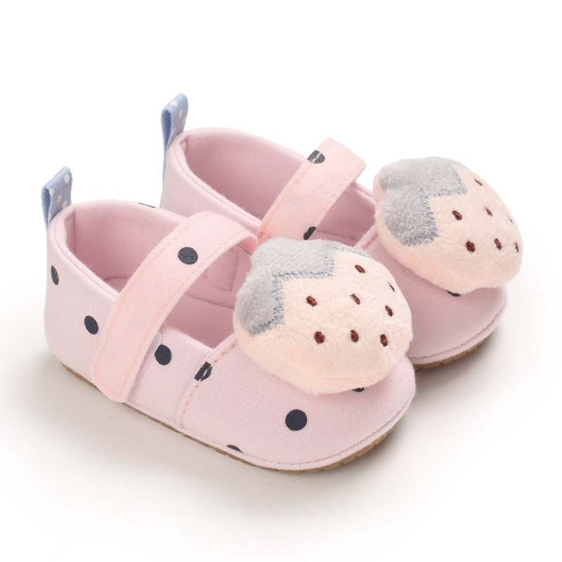 Topánky pre batoľatá s karikatúrnym dizajnom – vrchnok z bavlny, mäkká gumová podrážka, zapínanie na suchý zips (Velcro), protišmykové, pre 12–36 mesiacov