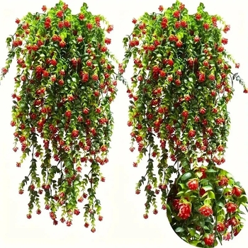 Kabama dirbtinių gėlių vynas su eukaliptu ir camellia, plastikinė — lauko dekoravimas, vestuvės, fotografijos rekvizitas