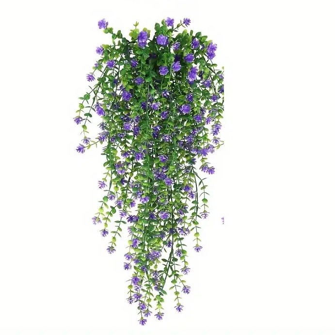 Kabama dirbtinių gėlių vynas su eukaliptu ir camellia, plastikinė — lauko dekoravimas, vestuvės, fotografijos rekvizitas