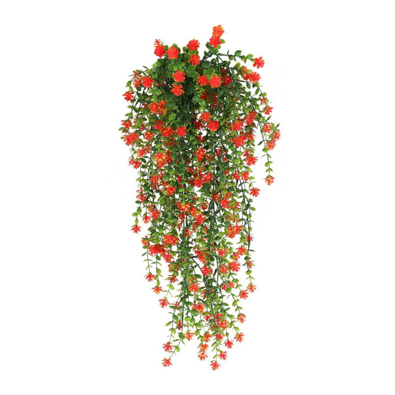 Kabama dirbtinių gėlių vynas su eukaliptu ir camellia, plastikinė — lauko dekoravimas, vestuvės, fotografijos rekvizitas