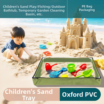 Prijenosni sklopivi sandkasten i vodeni bazen za djecu sa svemirskom temom — Oxford PVC