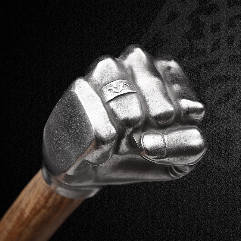 Lodesveida āmurs ar nerūsējoša tērauda galvu un koka rokturi, 0.2 kg