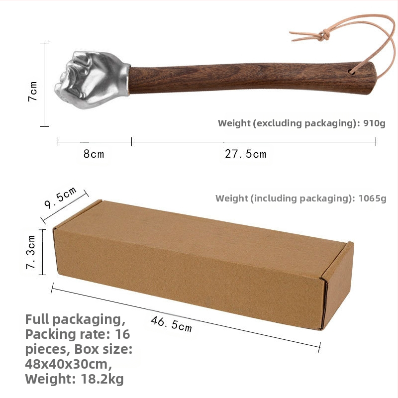 Lodesveida āmurs ar nerūsējoša tērauda galvu un koka rokturi, 0.2 kg