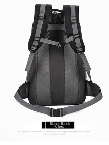 Σακίδιο πεζοπορίας, unisex, πολυεστέρας, καμπύλες ιμάνες ώμου, για υπαίθρια αθλήματα, στυλ χαλαρού ταξιδιού