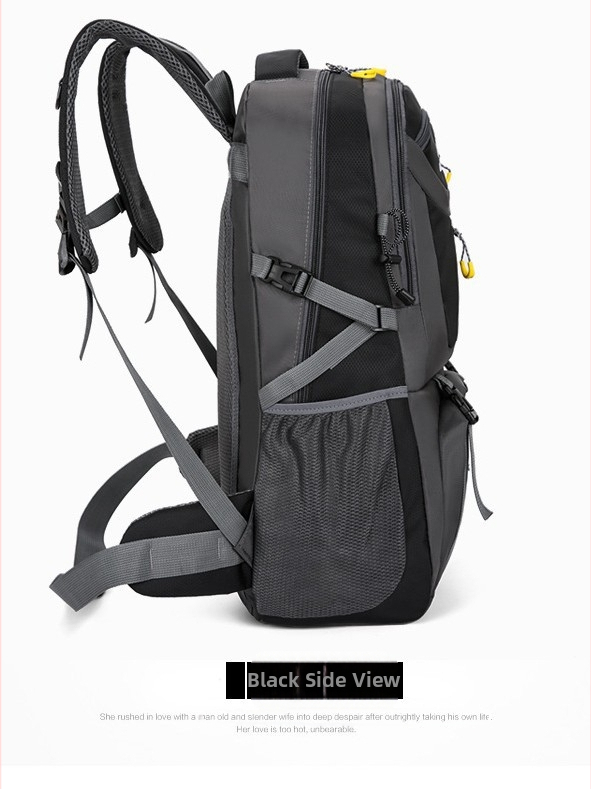 Turistický batoh, unisex, polyester, zakrivené ramenné popruhy, na otvorené športy, štýl voľného cestovania
