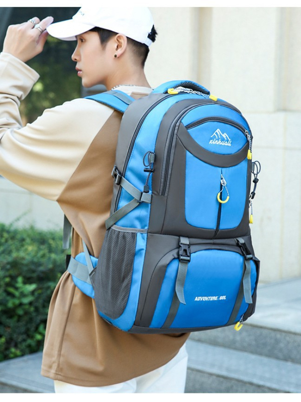 Σακίδιο πεζοπορίας, unisex, πολυεστέρας, καμπύλες ιμάνες ώμου, για υπαίθρια αθλήματα, στυλ χαλαρού ταξιδιού