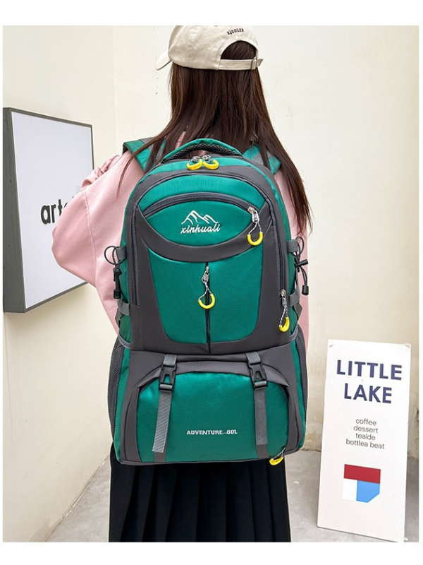 Σακίδιο πεζοπορίας, unisex, πολυεστέρας, καμπύλες ιμάνες ώμου, για υπαίθρια αθλήματα, στυλ χαλαρού ταξιδιού