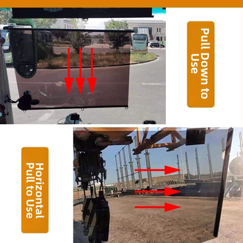 Επεκτεινόμενη μεμβράνη σκίασης παρμπρίζ με βεντούζες – για λεωφορεία, φορτηγά και τρίκυκλα (Μοντέλο 00004)