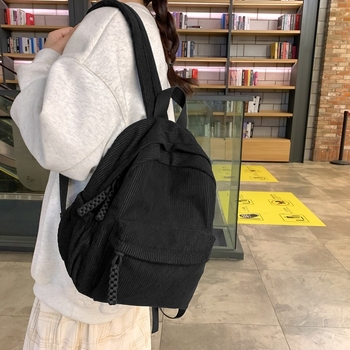 Corduroy σακίδιο με αεριζόμενους ιμάντες, χωρητικότητας κάτω των 20L, χωρά 11 ιντσών φορητό, διαπνέον