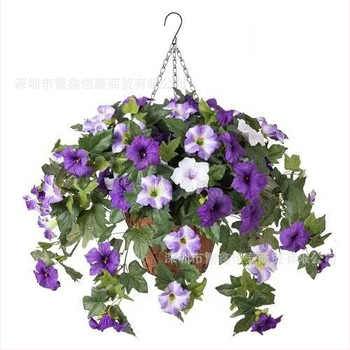 Umelá Morning Glory liána, 12-ramenná verzia • Materiály: plast, mäkké lepidlo, polyesterová látka • Použitie: vonkajšie, rekvizity na fotografovanie, domáca dekorácia • Techniky: maľovanie, reliéf, vstrekovanie • Odroda: 19040010902