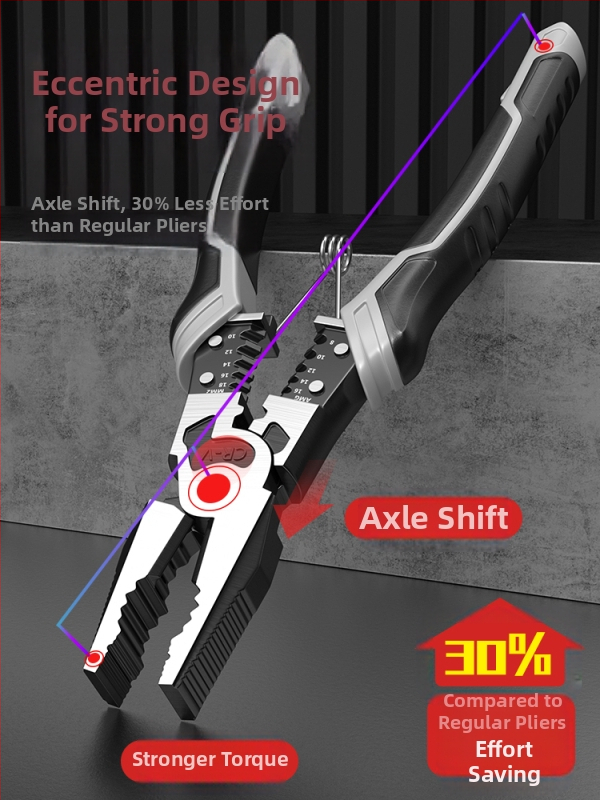 Заключващи клещи за електротехници, мултифункционални, индустриално качество, комплект
