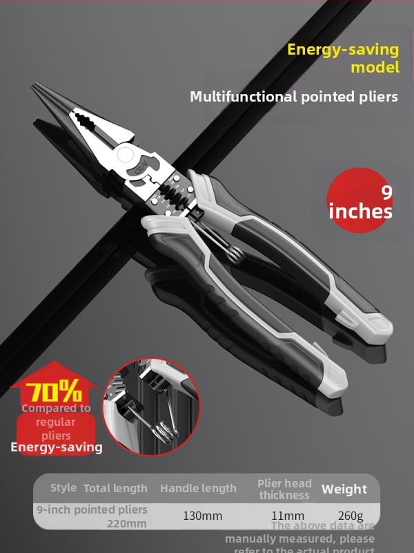 Заключващи клещи за електротехници, мултифункционални, индустриално качество, комплект