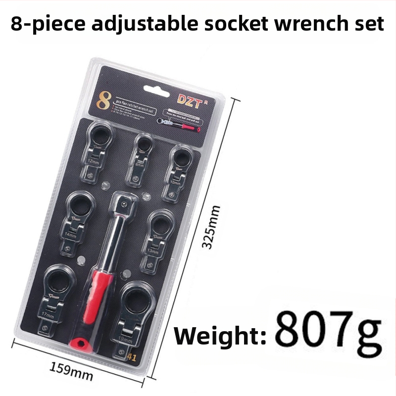 Регулируем гаечен ключ със сгъваема глава, рачета и телескопичен механизъм | MF, 45# стомана