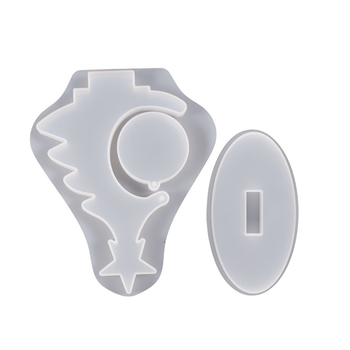 Καλούπι σιλικόνης για ρητίνη – πλαίσιο φωτογραφίας σε σχήμα χριστουγεννιάτικου δέντρου, ακανόνιστο σχήμα, ιδανικό για κατασκευή διακοσμητικών