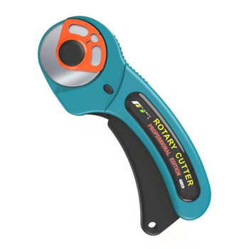 FT-145 45 мм ролков нож за килими с автоматично прибиране на острието, смяна на острието чрез копче, лезвие от въглеродна стомана 45x8 мм