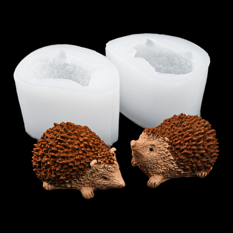 Silikon süteményforma hedgehog formájú – fondant és csokoládé dekorációhoz, szabálytalan alak, csomagolás egyetlen műanyag zacskóban