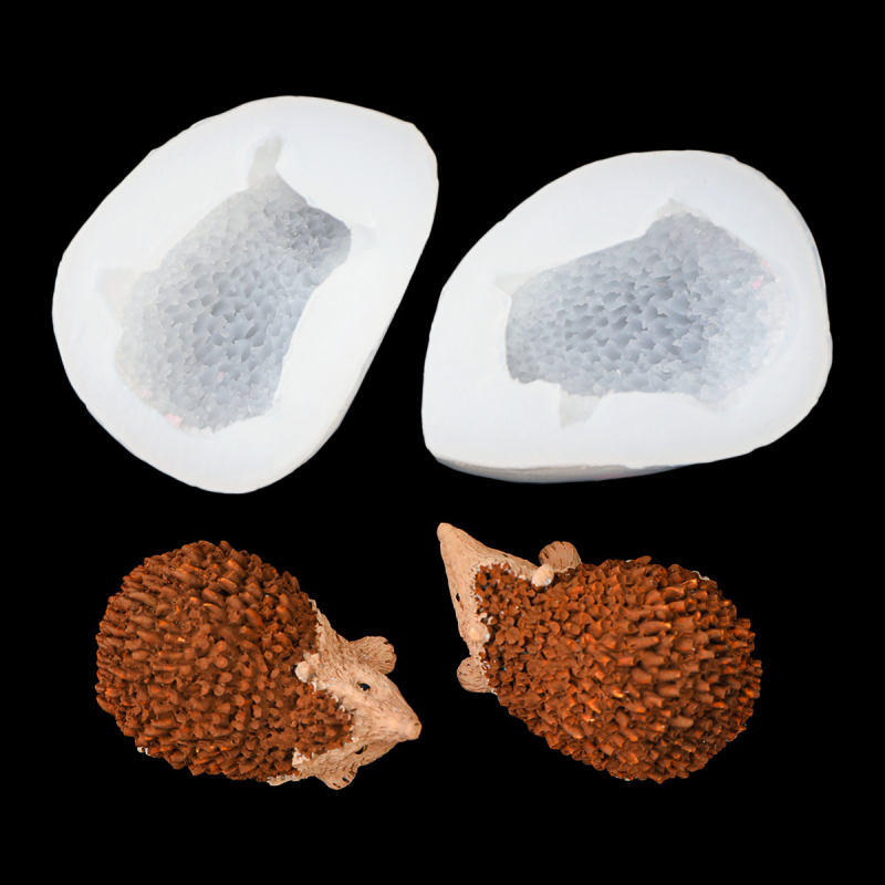 Silikon süteményforma hedgehog formájú – fondant és csokoládé dekorációhoz, szabálytalan alak, csomagolás egyetlen műanyag zacskóban