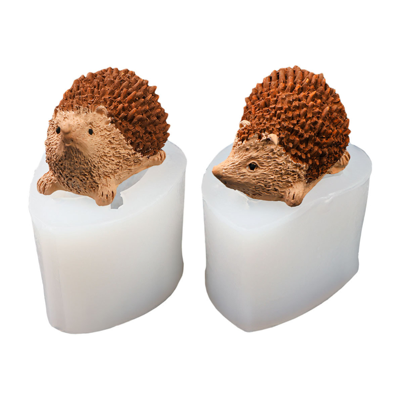 Silikon süteményforma hedgehog formájú – fondant és csokoládé dekorációhoz, szabálytalan alak, csomagolás egyetlen műanyag zacskóban