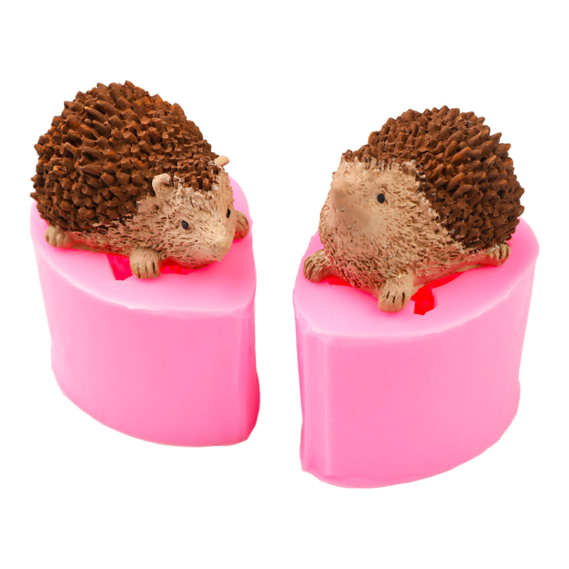 Silikon süteményforma hedgehog formájú – fondant és csokoládé dekorációhoz, szabálytalan alak, csomagolás egyetlen műanyag zacskóban