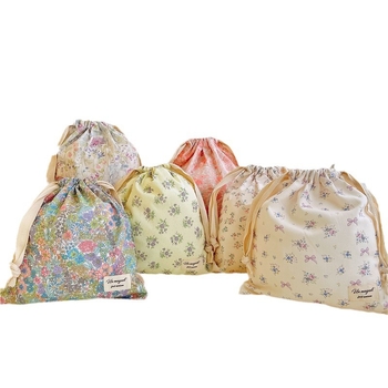 Τσάντα αποθήκευσης ταξιδιού με κορδόνι - Βαμβάκι, Ορθογώνιο, Πολλαπλών χρήσεων, Ιαπωνικό στυλ (Βαμβάκι • Ορθογώνιο • Πολλαπλών χρήσεων • Ιαπωνικό στυλ • Ταξίδια)