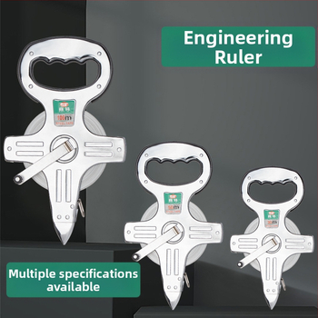 Nerūdijančio plieno rėminė matavimo juosta statybvietei su laikikliu